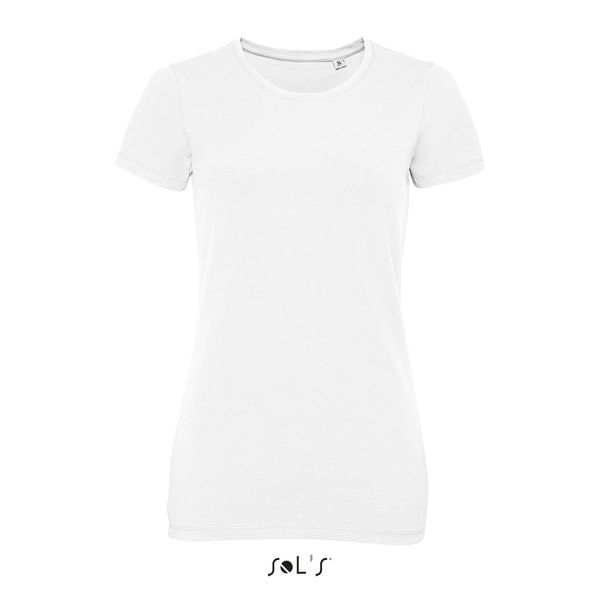 Tee-shirt publicitaire col rond femme | Millenium Women Blanc