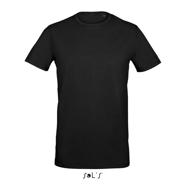Tee-shirt publicitaire col rond homme | Millenium Men Noir profond