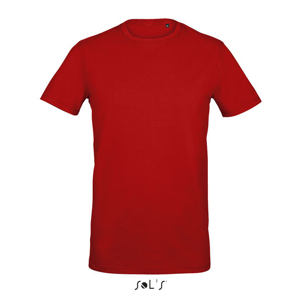Tee-shirt publicitaire col rond homme | Millenium Men Rouge