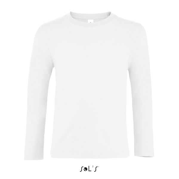 Tee-shirt publicitaire enfant manches longues | Imperial LSL Kids Blanc