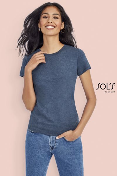 Tee-shirt publicitaire femme col rond ajusté | Imperial Fit Women