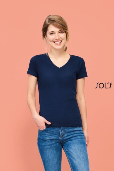 Tee-shirt publicitaire femme col V | Imperial V Women