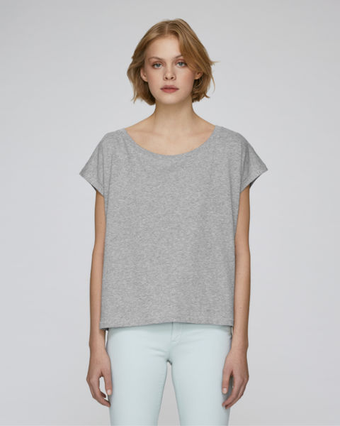 T-shirt court femme | Stella Flies Heather Grey