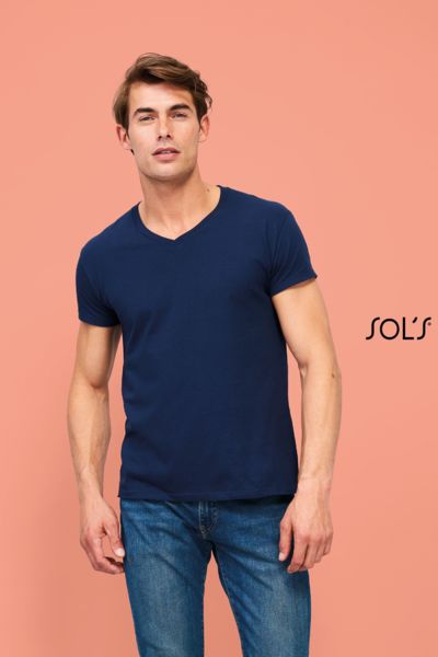 Tee-shirt publicitaire homme col V | Imperial V Men