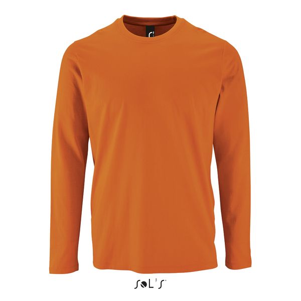 Tee-shirt publicitaire homme manches longues | Imperial LSL Men Orange