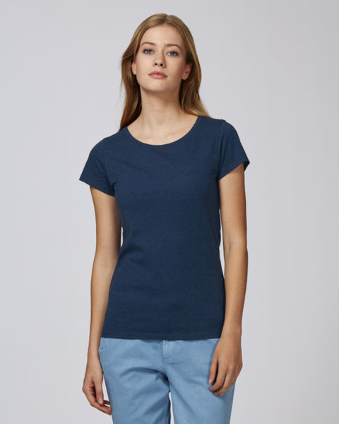 T-shirt ajusté femme | Stella Wants Black Heather Blue
