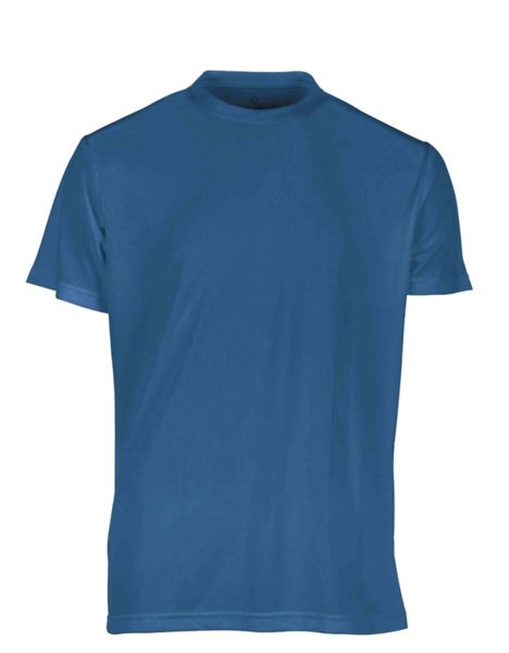 Tee-shirt respirant sans étiquette de marque homme publicitaire | No label sport tee-shirt men Aqua