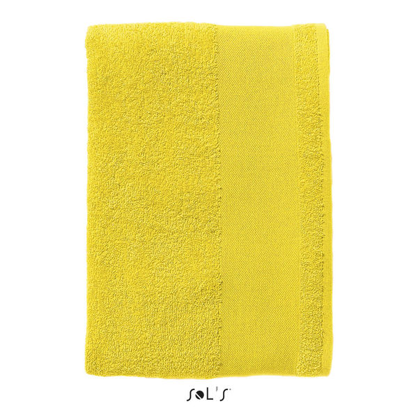 Serviette publicitaire de toilette | Island 50 Citron