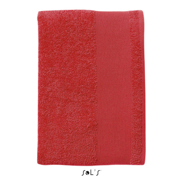 Drap publicitaire de bain | Island 100 Rouge