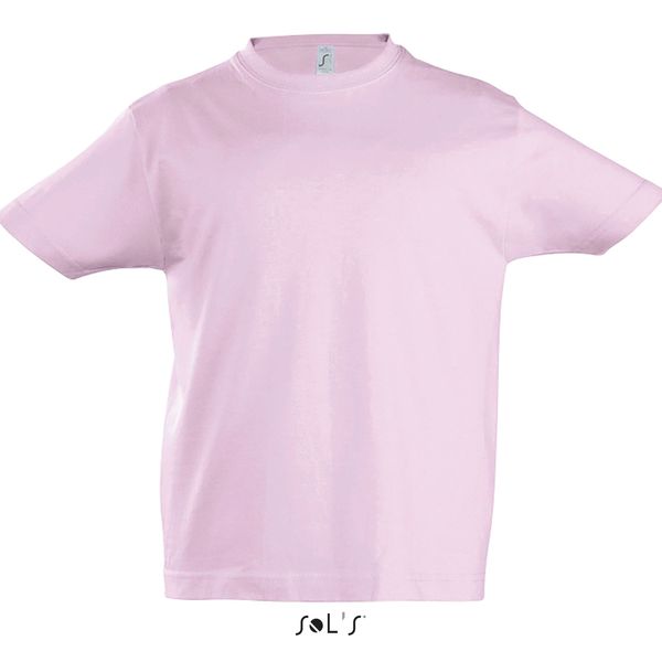 Tee-shirt personnalisé enfant col rond | Imperial Kids Rose moyen