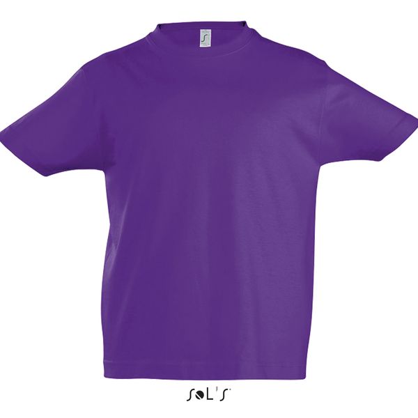 Tee-shirt personnalisé enfant col rond | Imperial Kids Violet foncé