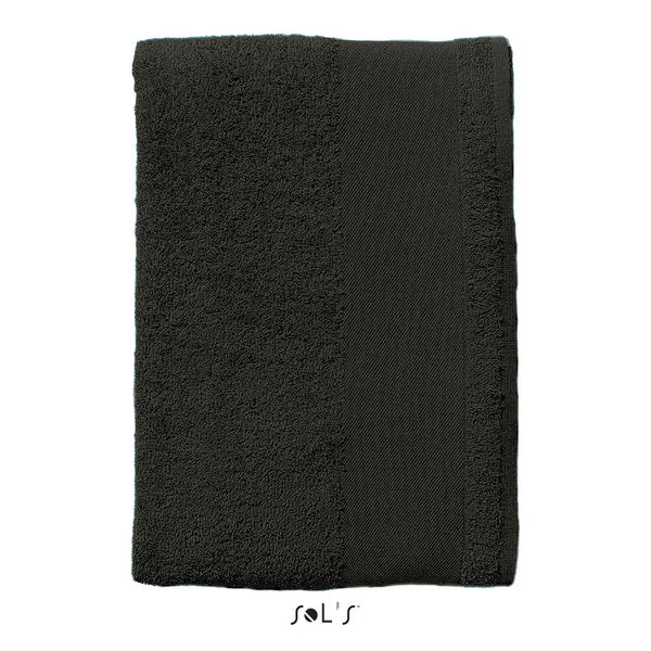 Serviette publicitaire de bain | Island 70 Noir