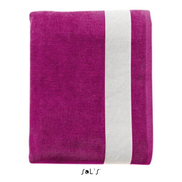 Drap publicitaire de plage | Lagoon Fuchsia