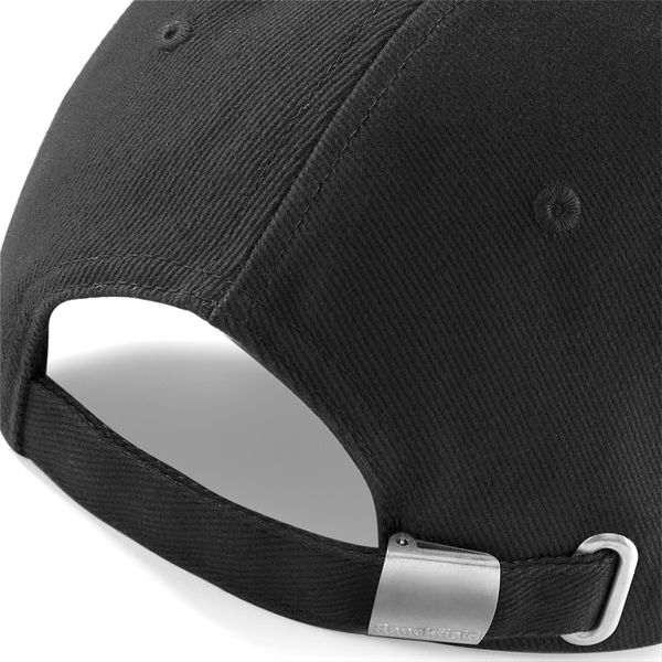 Casquette profil bas en coton brossé personnalisée | Siracusa Black