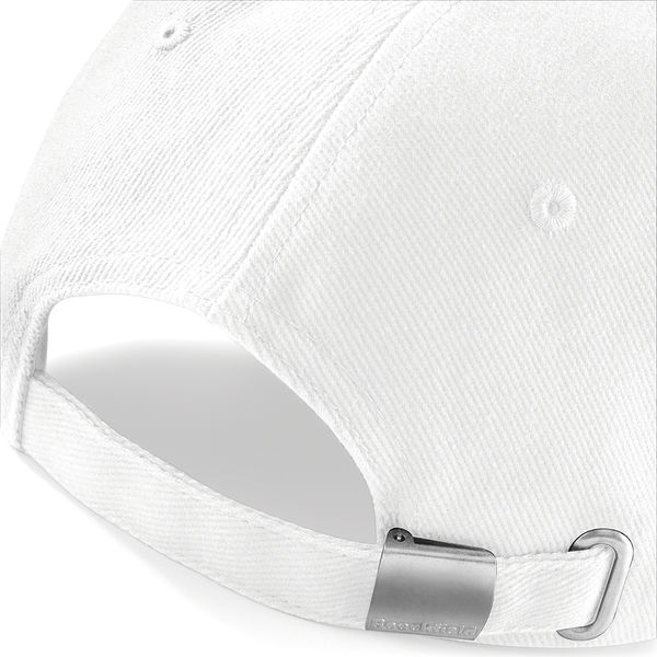 Casquette profil bas en coton brossé personnalisée | Siracusa White