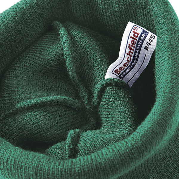 Bonnet beanie patch publicitaire | Mancora Bottle Green