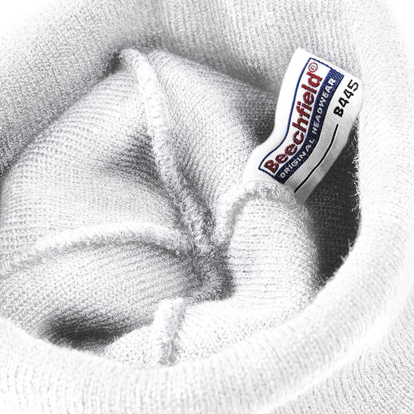 Bonnet beanie patch publicitaire | Mancora White