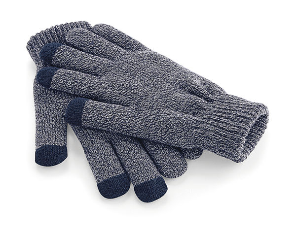 Gants pour écran tactile publicitaires | Agwawan Heather Navy