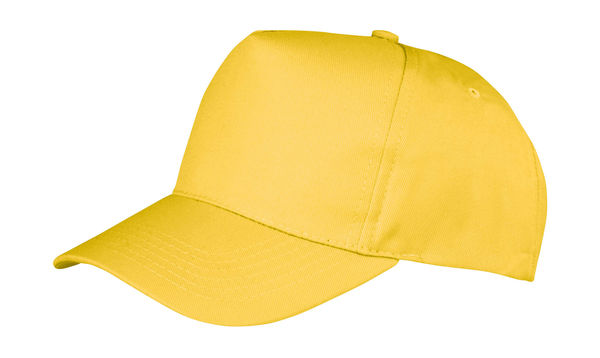 Casquette boston 5 panneaux publicitaire | Boston Yellow