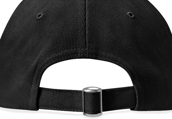 Casquette pro-style en coton brossé personnalisée | Positano Black