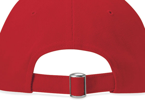 Casquette pro-style en coton brossé personnalisée | Positano Classic Red