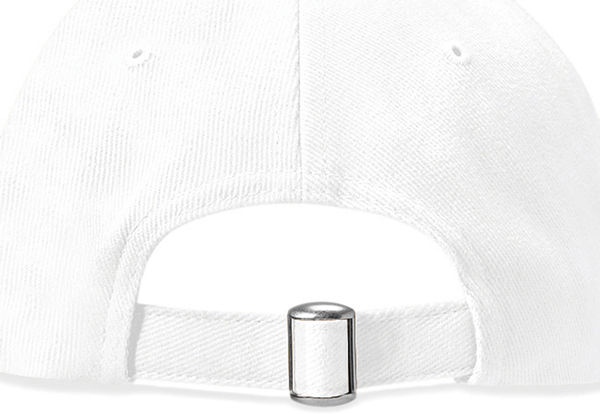 Casquette pro-style en coton brossé personnalisée | Positano White