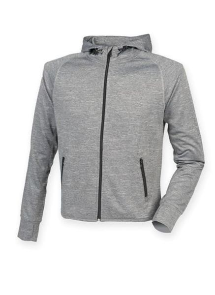 Veste de sport homme publicitaire | Men's running hoodie Grey Marl