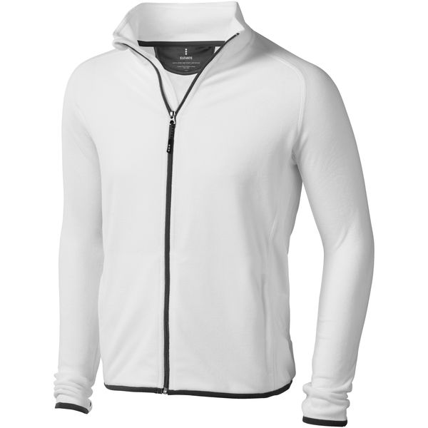 Veste personnalisée micro-polaire full zip Brossard Blanc