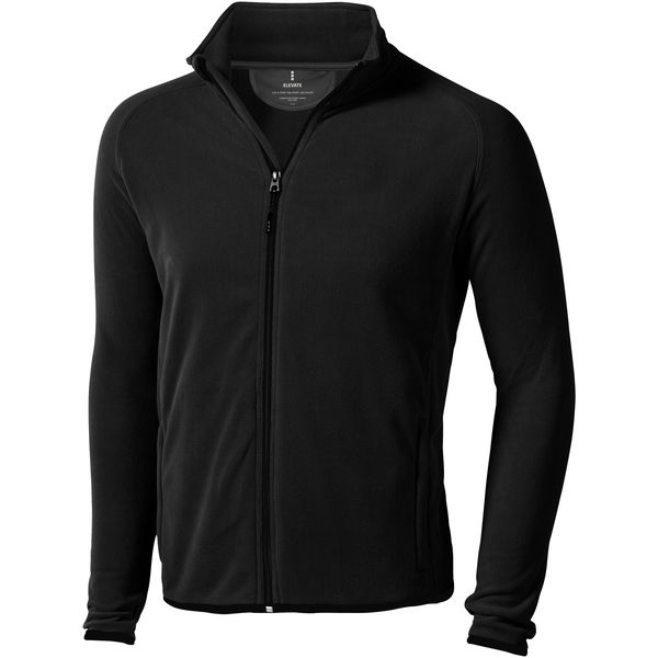 Veste personnalisée micro-polaire full zip Brossard Noir