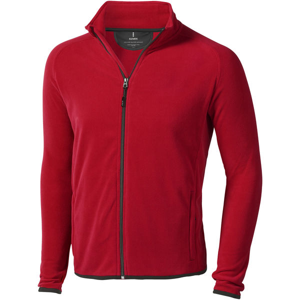 Veste personnalisée micro-polaire full zip Brossard Rouge