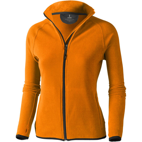 Veste publicitaire micro-polaire full zip femme Brossard Orange