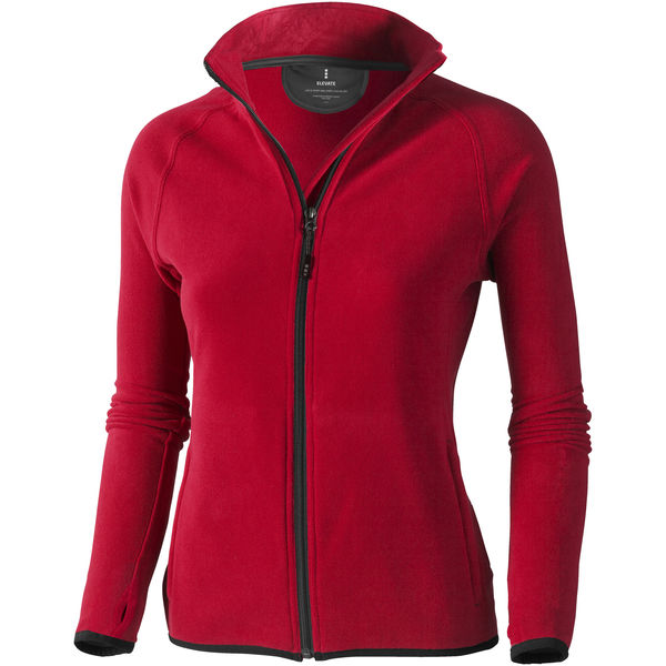 Veste publicitaire micro-polaire full zip femme Brossard Rouge