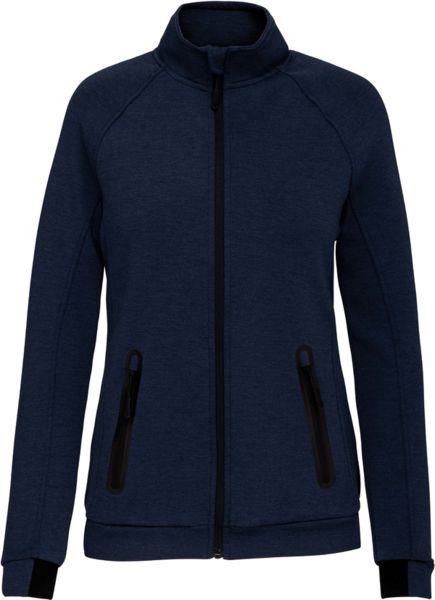 Veste femme personnalisable | Khaldun French navy heather