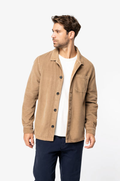 Veste personnalisable écoresponsable en velours côtelé homme  3