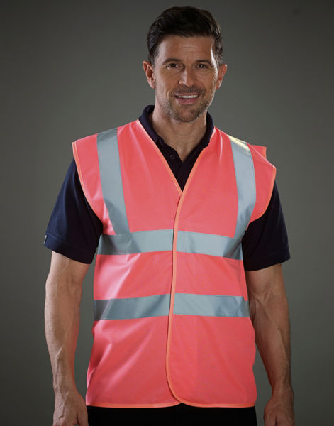 Veste personnalisé | Fluo Waistcoat Pink