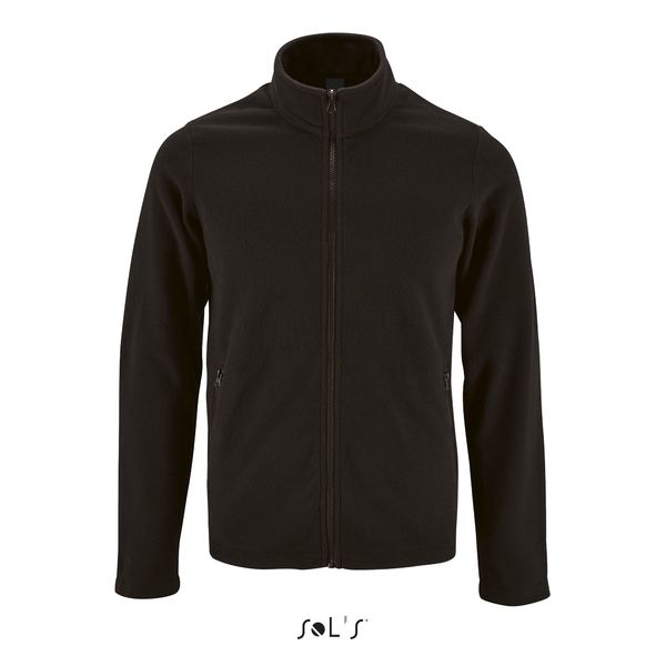 Veste personnalisée polaire homme zippée | Norman Men Noir