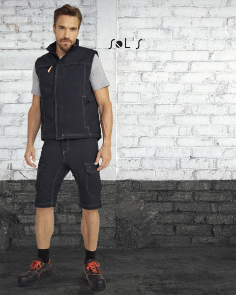 Bodywarmer publicitaire unicolore workwear homme | Worker Pro