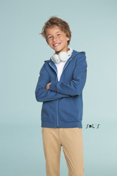 Veste publicitaire zippée à capuche | Stone Kids