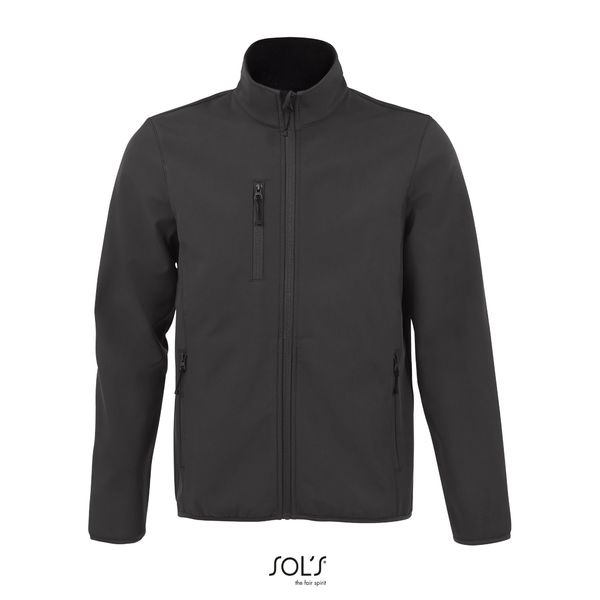 Veste zippée softshell publicitaire | Radian Men Anthracite