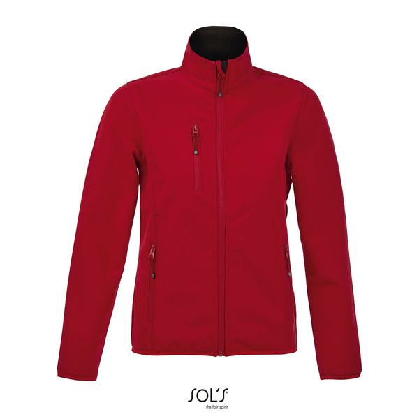 Veste zippée softshell personnalisée | Radian Women Rouge piment