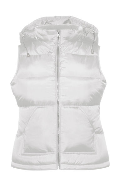 Bodywarmer publicitaire femme sans manches avec capuche | Zen+ women Bodywarmer White