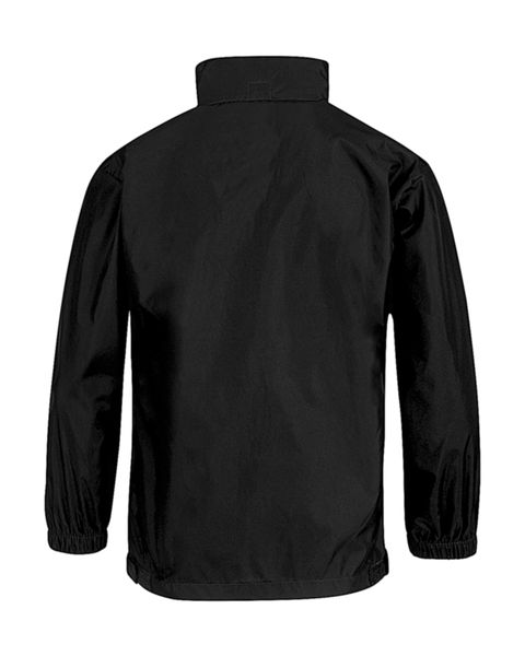 Veste personnalisée enfant avec capuche | Sirocco kids Windbreaker Black