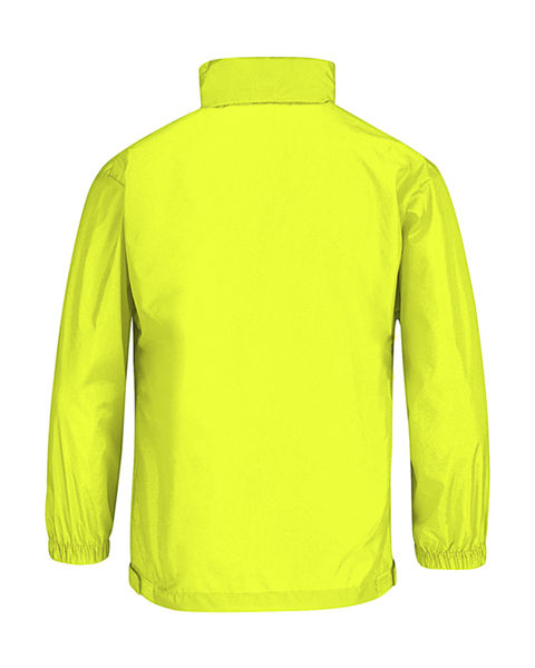 Veste personnalisée enfant avec capuche | Sirocco kids Windbreaker Ultra Yellow