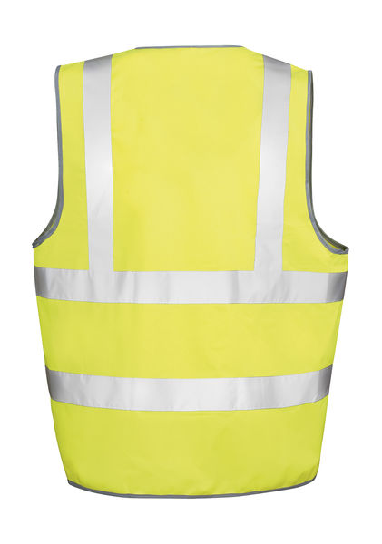 Gilet de sécurité high viz motorway publicitaire | Core Motorway Vest Fluorescent Yellow