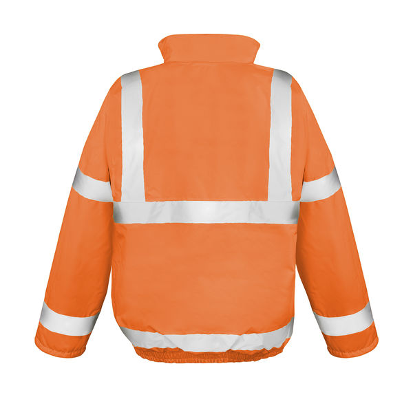 Veste personnalisée unisexe manches longues avec capuche | Core High Viz Winter Fluorescent Orange