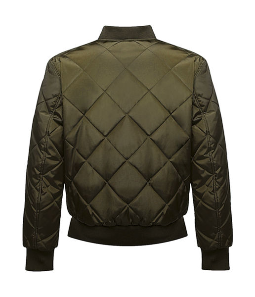 Veste personnalisée homme manches longues | Fallowfield Quilted Dark Khaki