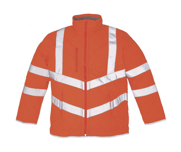 Veste personnalisée unisexe avec détails réfléchissants | Mba'am Fluo Orange