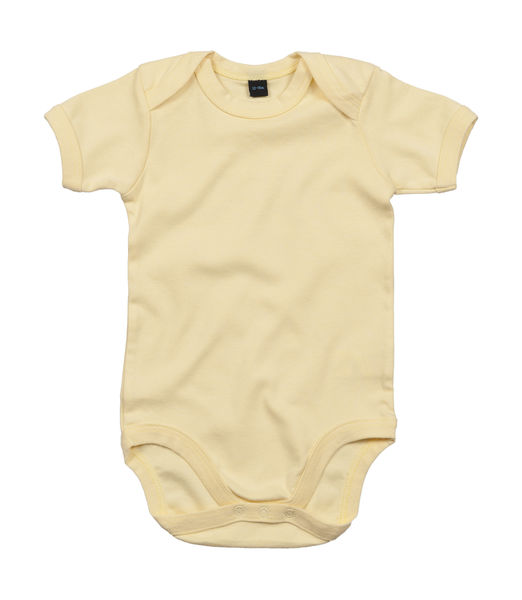 Body publicitaire bébé manches courtes | Azteca  Soft Yellow