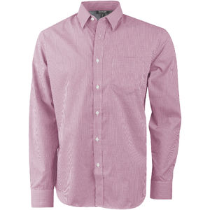 Chemise personnalisée manches longues Net Rouge