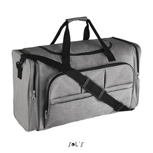 Sac de voyage publicitaire multi-poches polyester | Week-End Gris chiné